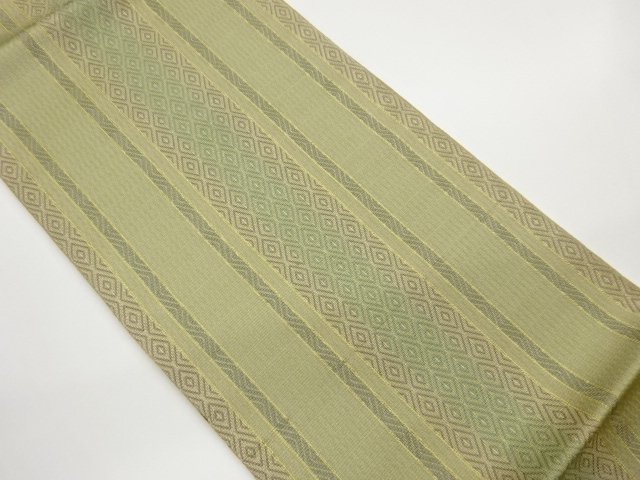 JAPANESE KIMONO / FUKURO OBI / WOVEN STRIPE & RHOMBUS